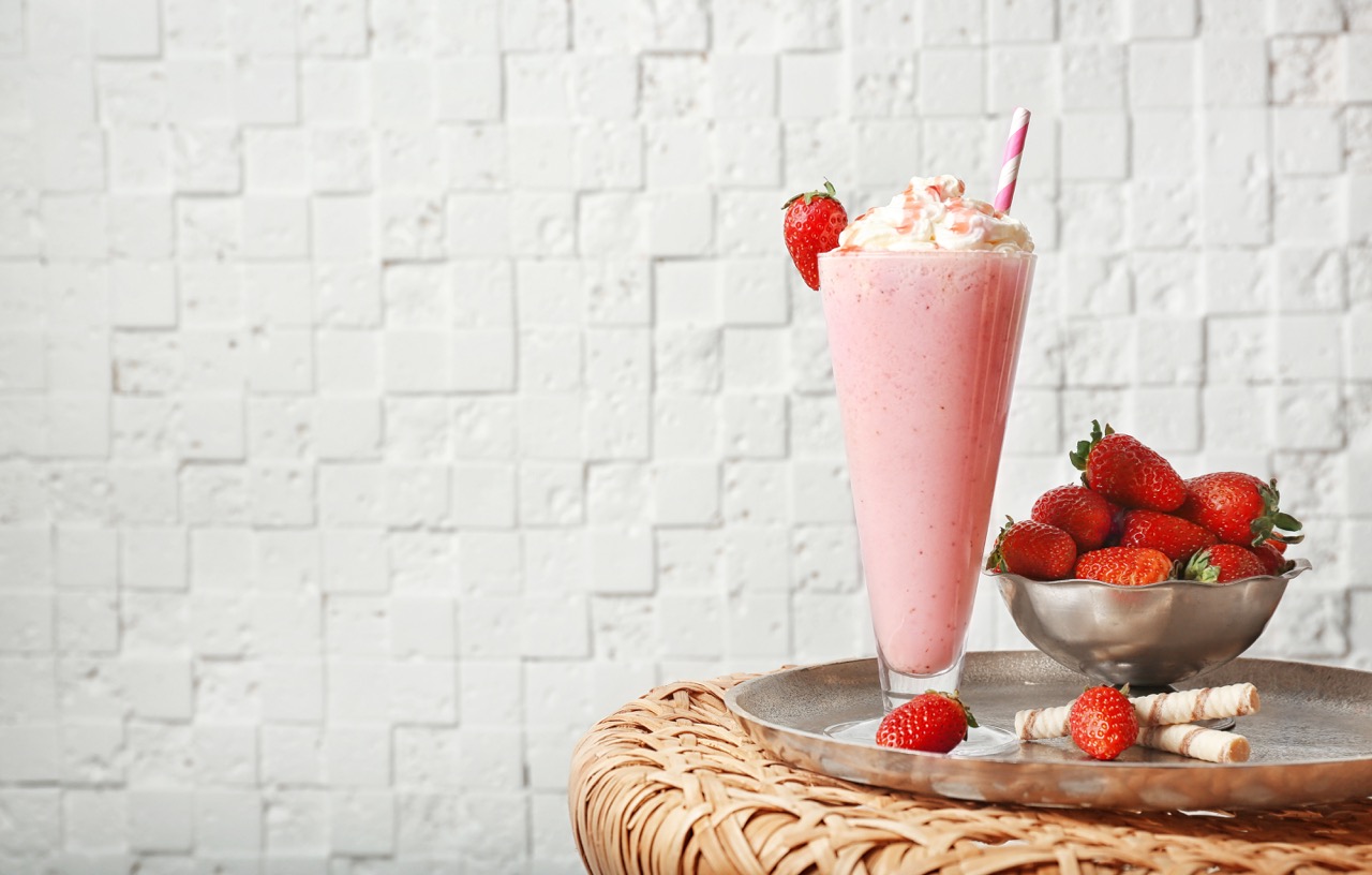 Milkšejk od jagoda i vanile